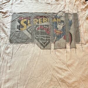 Salvage Superman Beige and Black Tee